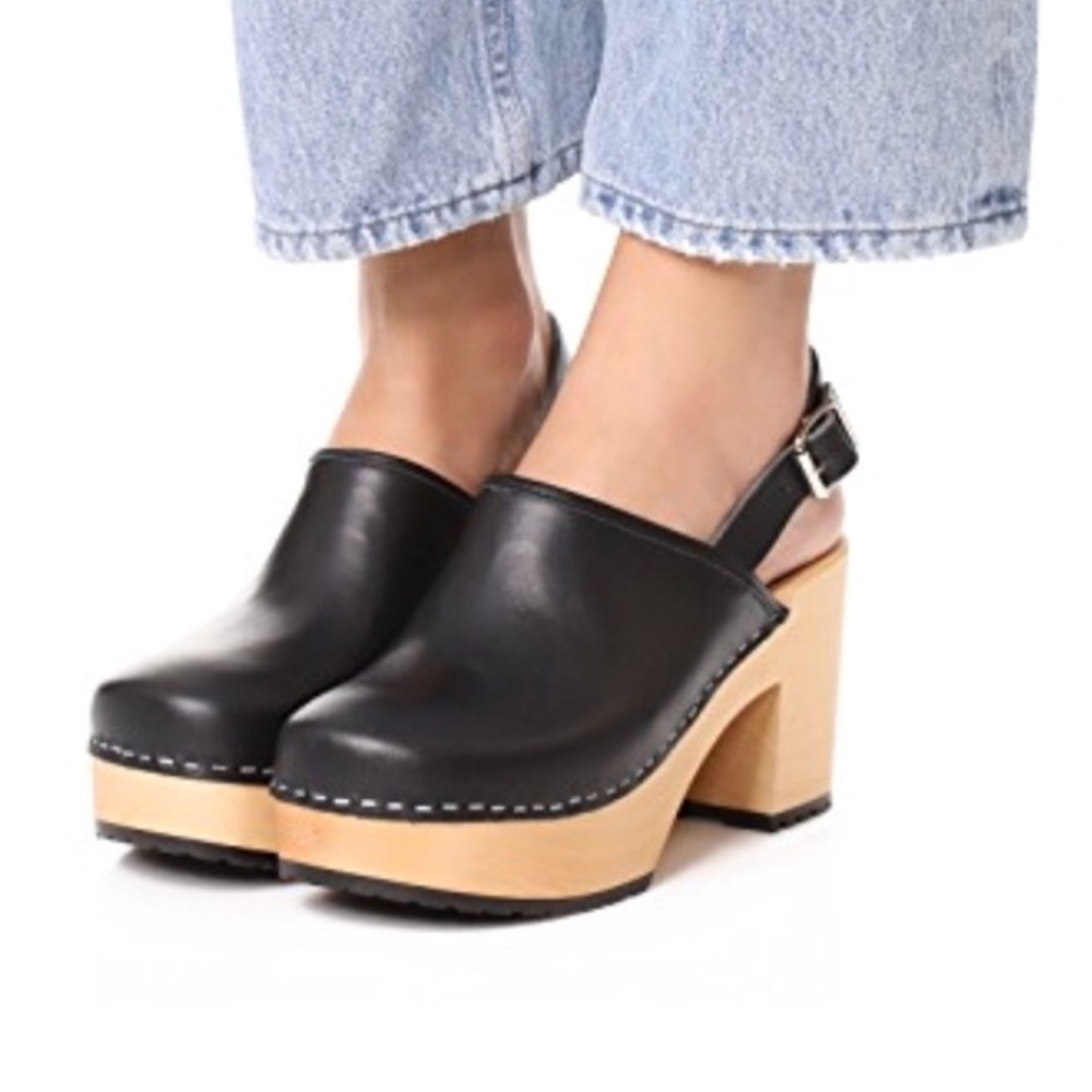Swedish Hasbeens Jill Plateau Clog
